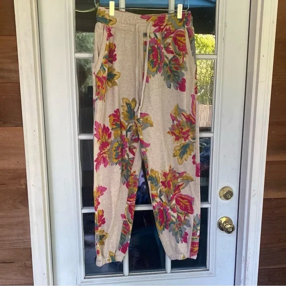 Anthropologie SaturdaySunday KnitFloral Joggers. Small - Picture 2 of 6